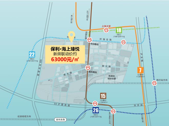宝山南大保利海上瑧悦首付约163万起北中环地铁盘+央企保利品质(图13)