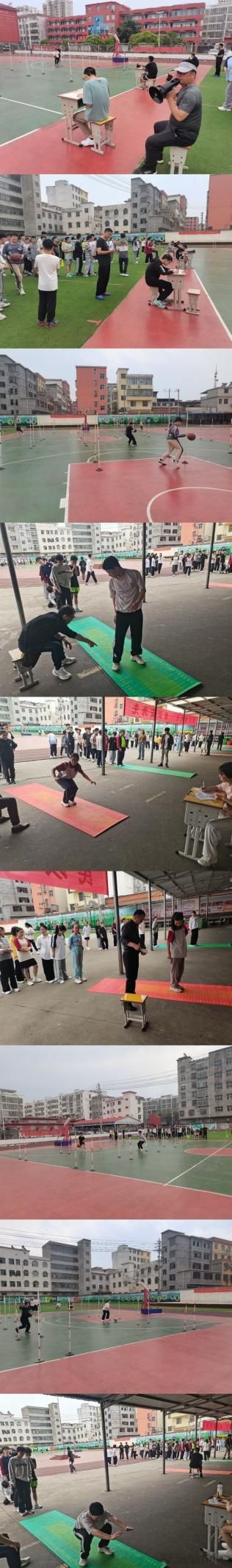体测促训练模拟备实战——罗山二中八年级举行期中体质监测暨中考体育模拟测试(图4)