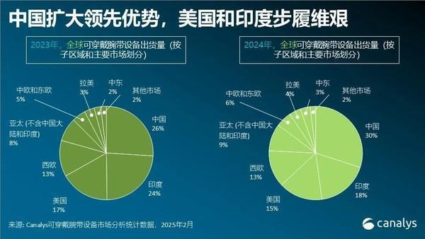 去年全球可穿戴腕带设备出货193亿华为小米进前三(图3)